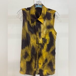 Alice + Olivia Willa print silk blouse